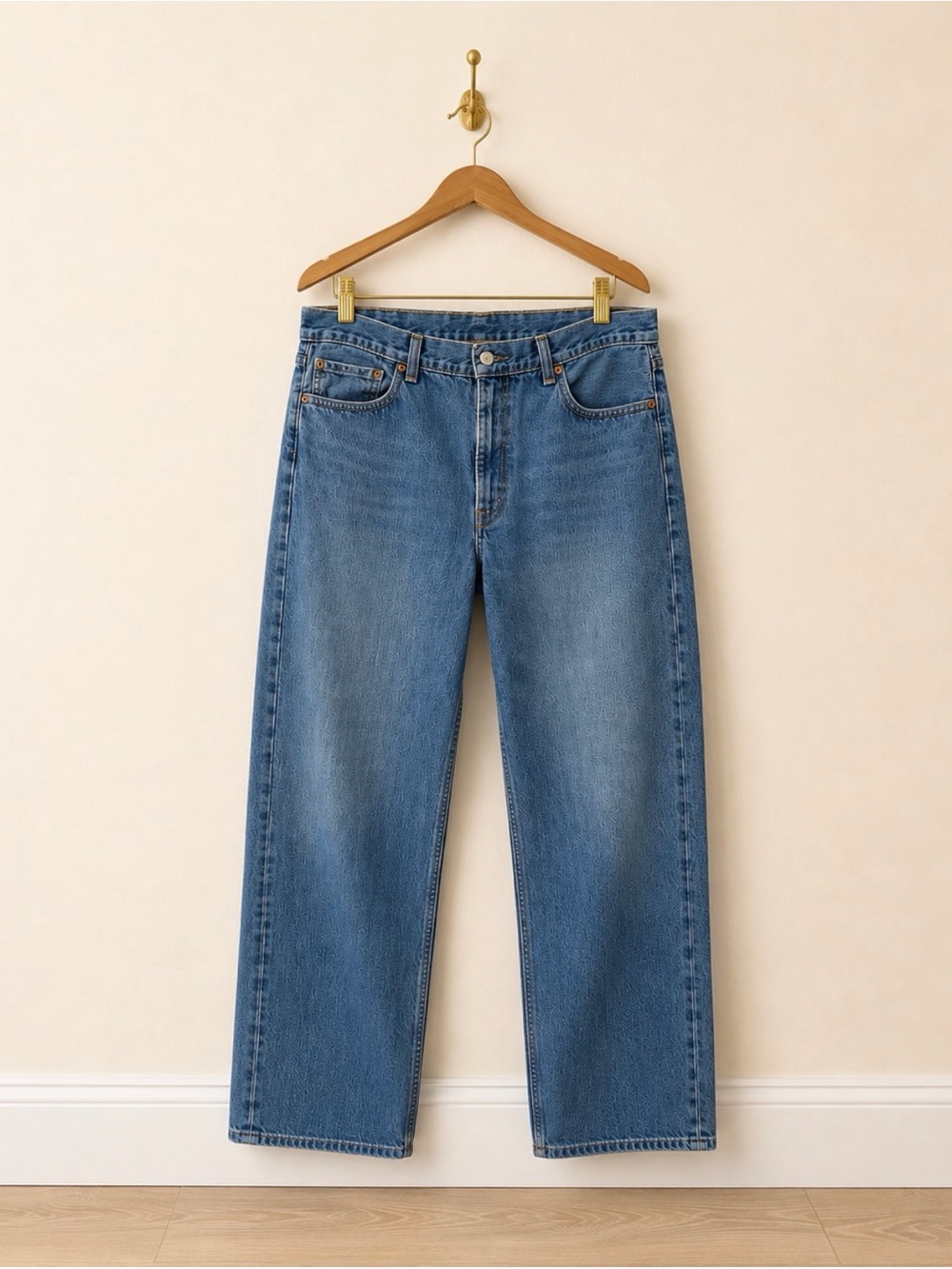 Levi’s 505 Regular Fit Jeans 42x30 Medium Wash Denim